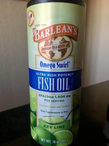 Barlean's liquid fish oil supplement key lime